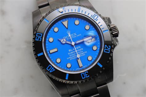 rolex submariner blaken d-blue|blaken submariner dial code.